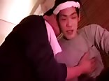 筋肉イケメン先輩と巨根エッチ