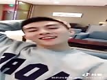 0053 handsome chinese guy sings and jerks