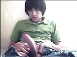 18 yo boy teases his smooth balls