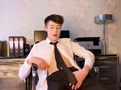 18yo Cum at work