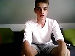 19yo cutie boy very smooth wank on cam