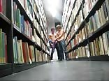 2 teens wanking in public library