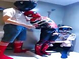 2 Twinks porn helps lil Spider Man cum