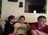 3 friends having fun