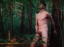 [344] Jerking of and cumming in the forest