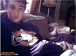A boy of great beauty masturbates