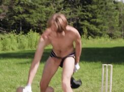 A cricket game