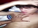 A curly headed twink porn being done