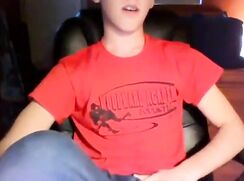 A lovely boy wanking bedroom porn
