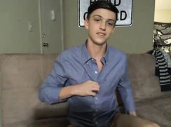 A PIG BOY SHOWS OFF HIS BEAUTIFUL ASS, PLAYS WITH HIS FINGERS AND A DILDO AND THEN CUMS