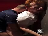 a quickie in the toilet stall gay porn