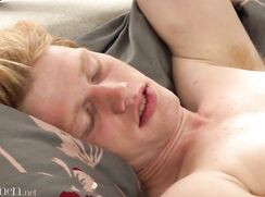 A103. Blond boy wanks on webcam