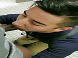 AA Vid - Asian twink boy bathroom bj