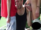 AA Vid - Cute twink flip flops with two guys
