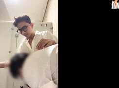 AA Vid - Gay porn cute nerdy asian boy jerked off in public bathroom amateur tube
