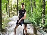 AA Vid - Gay porn sexy amateur boy wanking in the woods