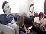 AA Vid - Gay porn two boys  and two daddies halloween fuck 