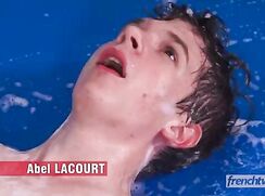 Abel in twink soapy wrestling