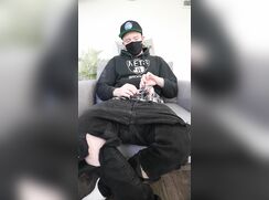 ABX Clips - Jerk off and cumshot on ripped jeans