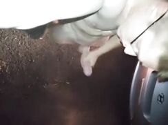 ABX Clips - Straight nerd cums outside his car in public