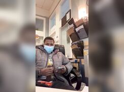 [ABX][A][279] Amateur black boy wanking and hot cumshot