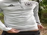 Adidas wank in the woods boys porn