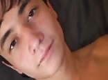 After his shower he shoots a creamy load for the camera boys porn