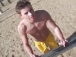 After running on the beach boys porn