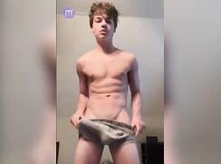 agustin underwear off reveals his big cock