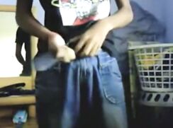 AM Boy Jerks After School and Eats His Cum