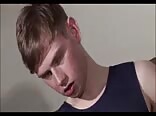 Amateur twink playing with his big cock gay porn