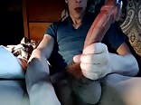 Amazing Long  Curved Cock Gay Porn