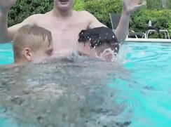 an outdoor gay trio