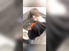 Another yummy spycam of dudes in bathroom