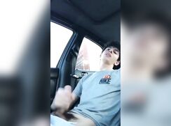 Arlen Jacks in Car after Practice