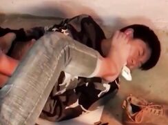 Asian boy who wants to be stepped on
