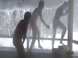 asian boys on the snow