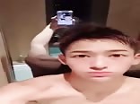 Asian boys porn pumps it out on the floor