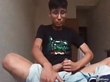 Asian guy wanks college twink porn