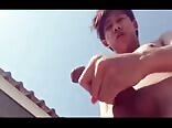 asian QT wanking
