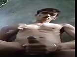 Asian twink porn jacks off to nice cum shot 