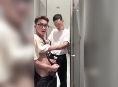 Asians in the Mens Room No Cum 213