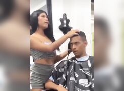 At the hairdresser in Thailand