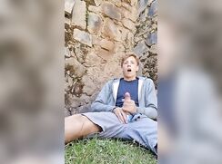 Backyard delicious Handjob - solo boys porn
