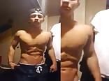 Bad Boy Flexing and Masturbating