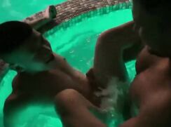 barebacked in the pool gay boys porn