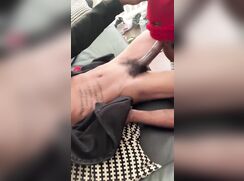BBC get BJ from masked Gay and Cums