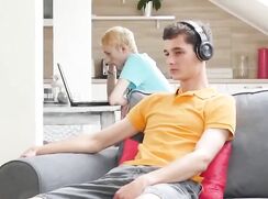 Beautiful Smooth Boy Bare Fucks Skinny Blonde Boyfriend to Hot cums after videos