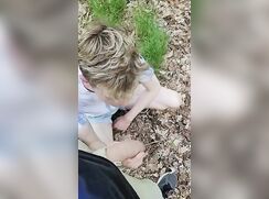 BF takes a pee