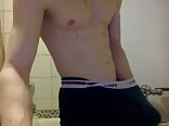Big Cock College Jock Phone Bouncing and Cum